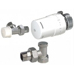 Комплект осевой радиаторный с термоголовой 1/2', KCT14