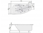 Гидромассажная ванна Poolspa Nicole 150x80 L Smart 1, PHAOC10ST1C0000