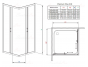 Душевой уголок Radaway Premium Plus C 90x90, 30453-01-06N, хромированный профиль