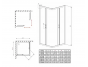 Душевой уголок Radaway Premium Plus D 1900 80x90 30437-01-01N, хромированный профиль