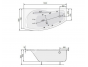 Аэро- и гидромассажная ванна Poolspa Nicole 160x80 R Economy 2, PHAOF10SO2C0000