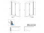Шторка на ванну Radaway Fuenta New PND 120x152, правая, двухсекционная, складная 208212-01R, хром