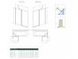 Шторка на ванну Radaway Nes PND II 100x150, левая, распашная 10009100-01-01L, хром