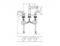 Смеситель для раковины на 3 отверстия со сливным клапаном Push-Open Hansgrohe Metropol 110 32514000, хром