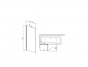 Стеклянная шторка на ванну Radaway Torrenta PNJ 80L 201101-101NL, хром
