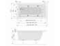 Гидромассажная ванна Poolspa Linea XL 160x75 Economy 1, PHP3F10SO1C0000