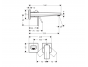 Смеситель для раковины излив 225 мм, настенный, Hansgrohe Metropol 32526140, бронза