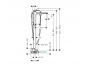 Смеситель для ванны напольный Hansgrohe Metropol 32532340, черный
