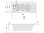 Аэро- и гидромассажная ванна Poolspa Muza 160x70 Titanium, PHPD610STTC0000