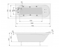 Гидромассажная ванна Poolspa Muza 170x70 Smart 1, PHPD710ST1C0000