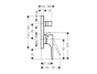Смеситель для ванны Hansgrohe Metropol, с защитой, СМ, 32546340, черный