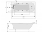 Аэро- и гидромассажная ванна Poolspa Muza 160x75 Economy 2, PHPE810SO2C0000