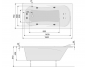 Аэро- и гидромассажная ванна Poolspa Muza 150x75 Smart 2, PHPH210ST2C0000