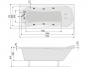Гидромассажная ванна Poolspa Muza 170x75 Economy 1, PHPH310SO1C0000