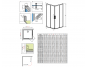 Левая часть душевой кабины Radaway Idea Black KDD 100 Left 387062-54-01L, черный