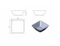 Раковина Holbi Saturn, 42x41 из Solid Surface