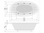 Гидромассажная ванна Poolspa Aura 190x100 Smart 1, PHR7810ST1C0000