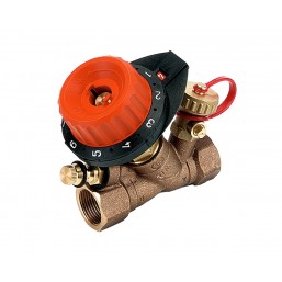 Балансировочный клапан Comap 750 с одним измерительным ниппелем и дренажом 3/8