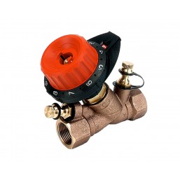 Балансировочный клапан Comap 751 с двумя измерительными ниппелями без дренажа 3/8