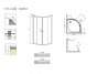 Душевой уголок Radaway Classic A 80x80x185, 30010-01-06, хромированный профиль