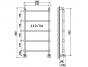Полотенцесушитель 442/5/F 500*891.5, хром