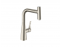 Смеситель для кухни Hansgrohe Metris Select 240 14857800, сталь