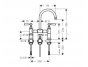 Смеситель для раковины Hansgrohe Axor Montreux, 220В, со слив.гарнитурой, 16511820, никель