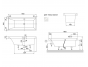 Ванна квариловая Villeroy&Boch Squaro 180x80 UBQ180SQR2V-01 с ножками, белая