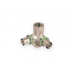 Водорозетка пресс с фланцем двойная 90° 16х2-1/2