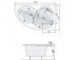 Гидромассажная ванна Poolspa Mistral 150x105 R Economy 1, PHA6C10SO1C0000