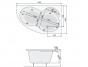 Аэро- и гидромассажная ванна Poolspa Mistral 150x105 R Smart 2, PHA6C10ST2C0000