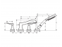 Смеситель на край ванны Hansgrohe Metropol Classic 31441090, золотой