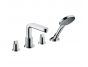 Смеситель на край ванны на 4 отверстия Hansgrohe Metris S 31446000, хром