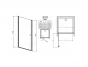 Душевая дверь Radaway Eos DWJ 80x197 37913-01-01N, хром